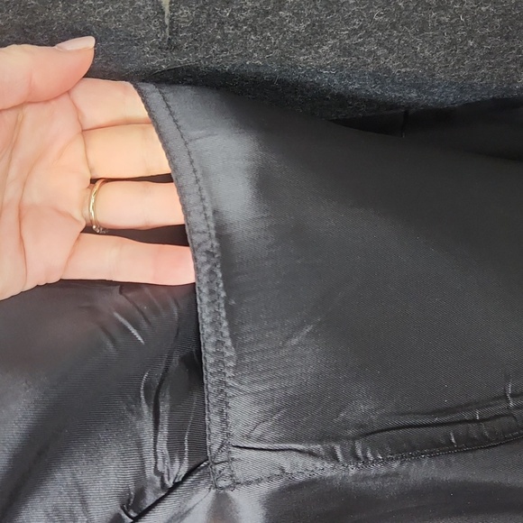 Nino Cerruti Charcoal Gray Wool and Cashmere Blend Long Coat 36S - Picture 12 of 13